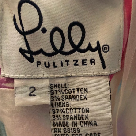 LILLY PULITZER DRESS FLORAL SIZE 2 - Picture 10 of 10